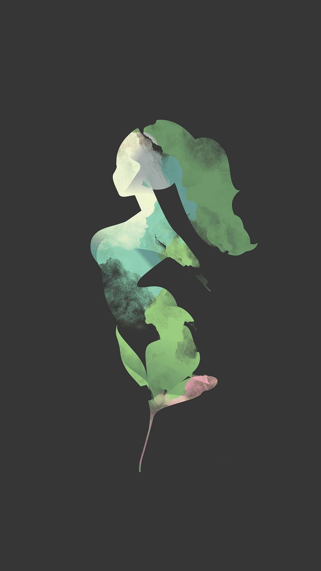 illustrazione iphone wallpaper,verde,illustrazione,foglia,pianta,animazione