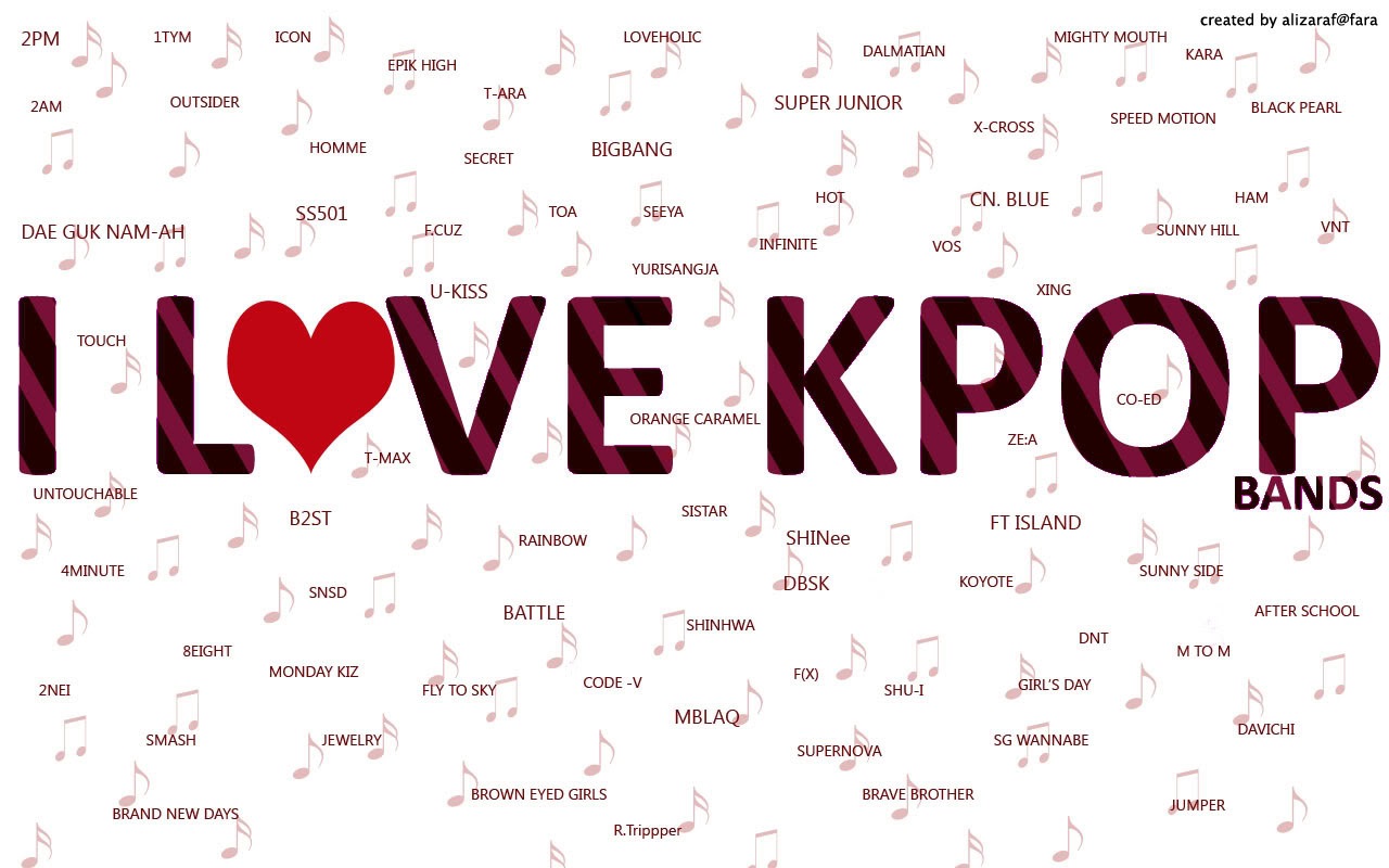 나는 kpop를 사랑한다 바탕 화면,폰트,본문,사랑,심장