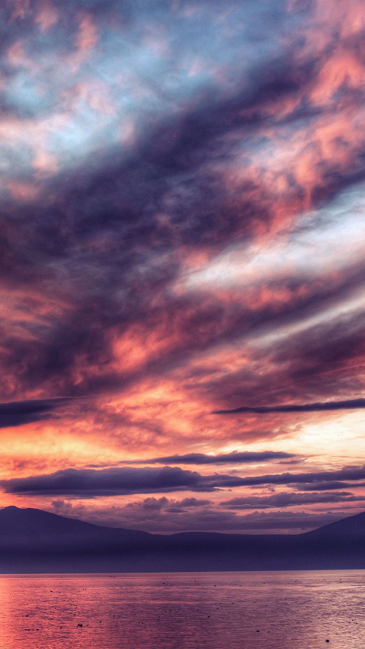 relajante fondo de pantalla para iphone,cielo,resplandor crepuscular,nube,naturaleza,cielo rojo en la mañana