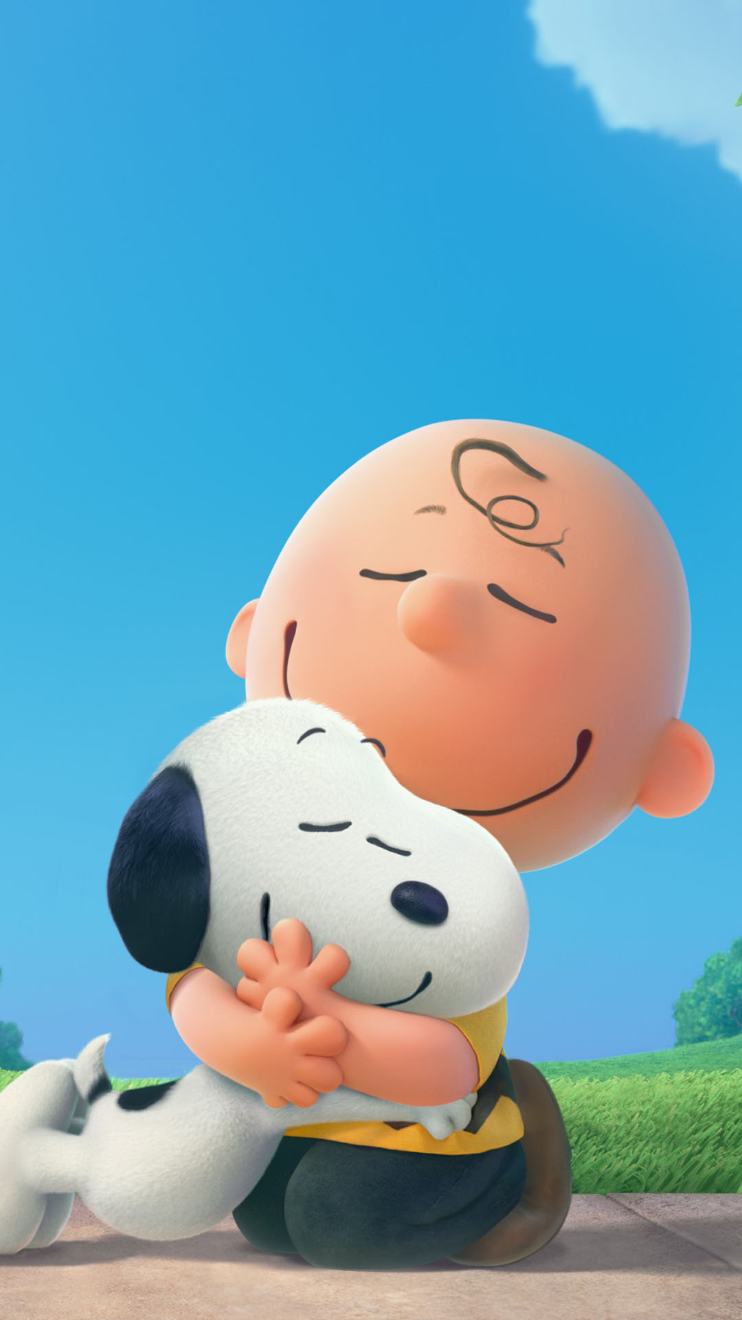 snoopy wallpaper iphone 6,animierter cartoon,karikatur,animation,himmel,glücklich