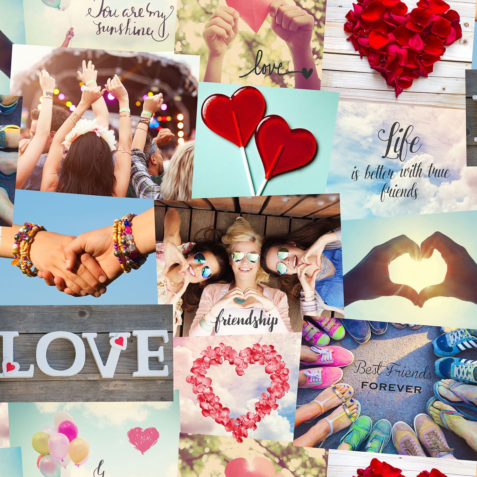 carta da parati gerry keane,collage,rosa,cuore,amore,san valentino