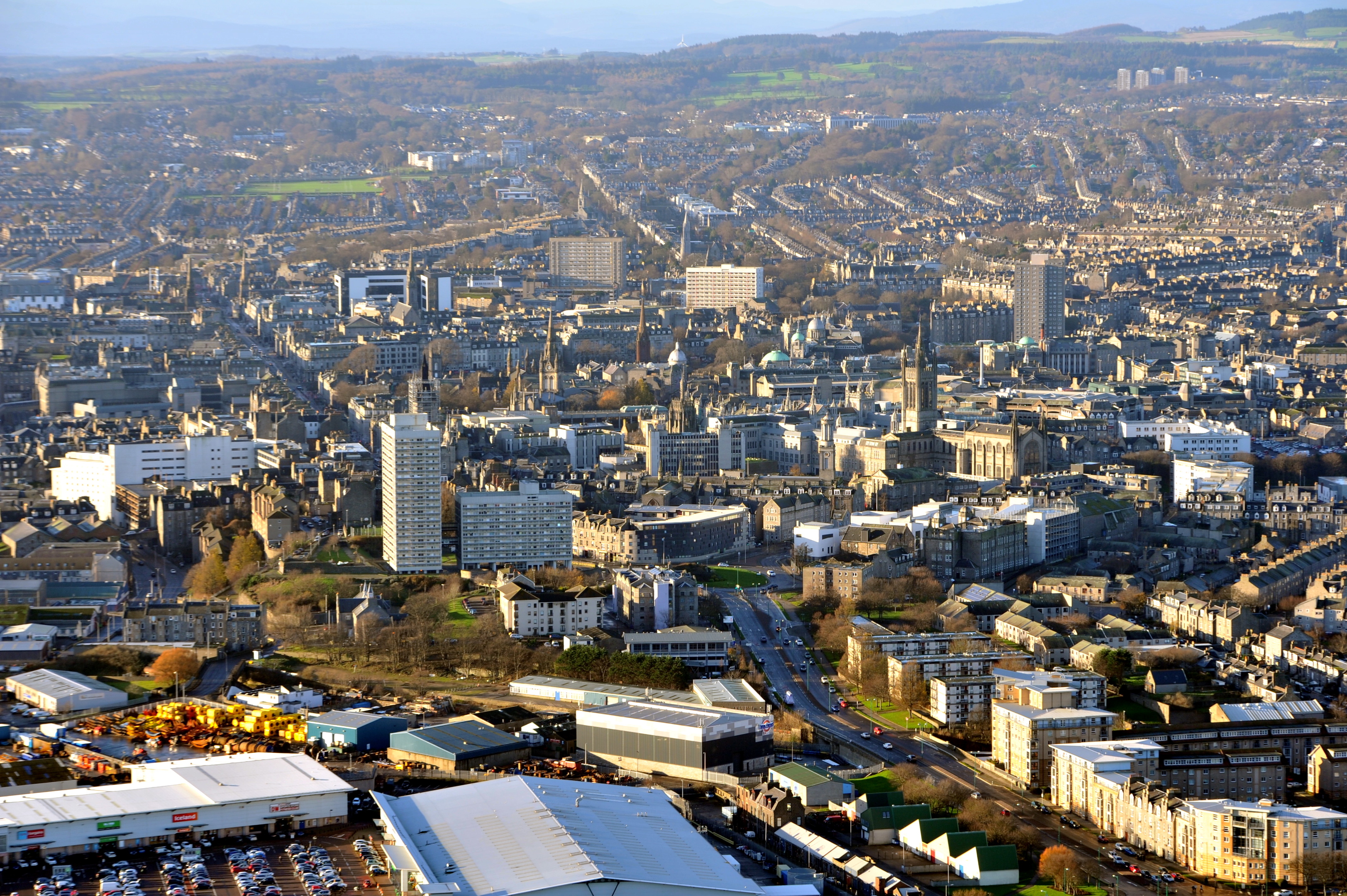 tapete aberdeen,stadtgebiet,metropolregion,stadt,luftaufnahmen,stadtbild