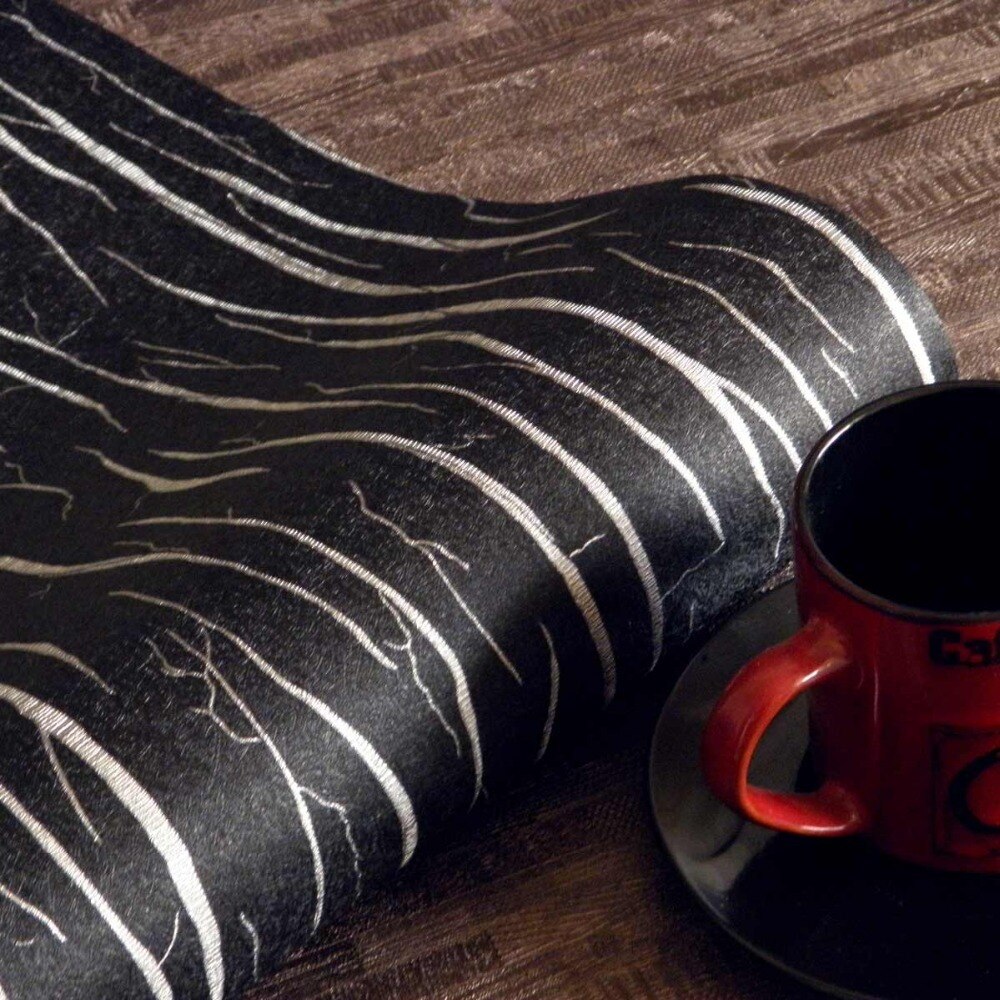 黒と銀の縞模様の壁紙,床,フローリング,繊維,テーブル,壁紙
