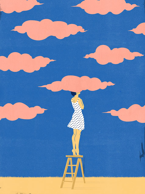 mindfulness 바탕 화면,하늘,삽화,구름,나무,미술