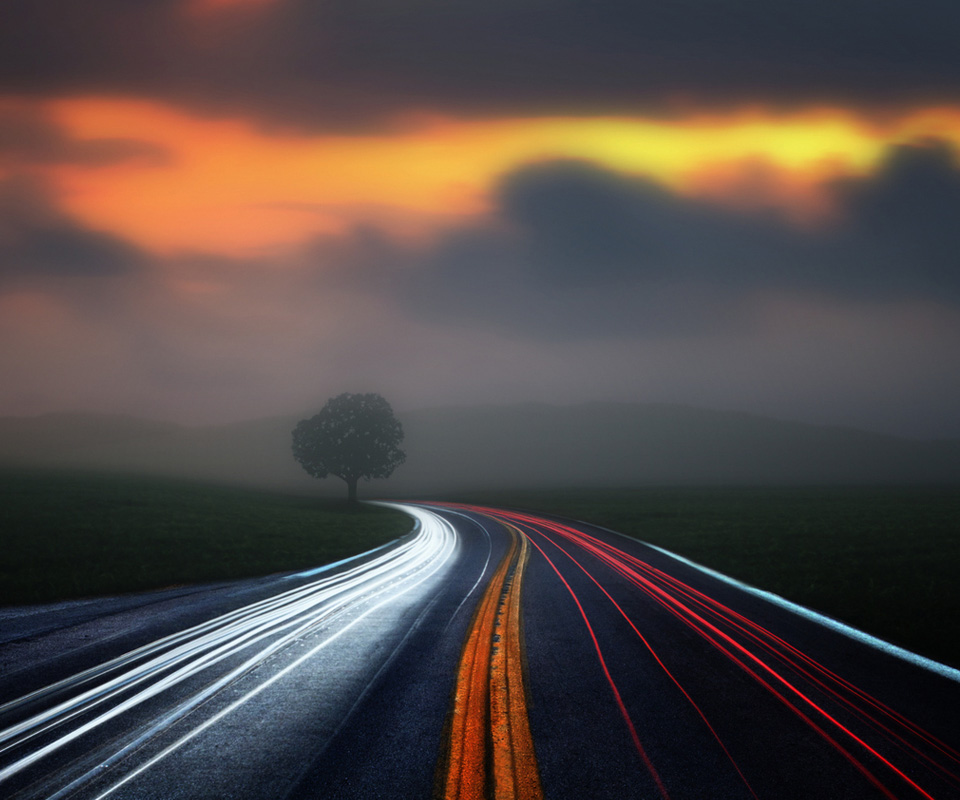 android n stock wallpaper,sky,highway,road,nature,atmospheric phenomenon