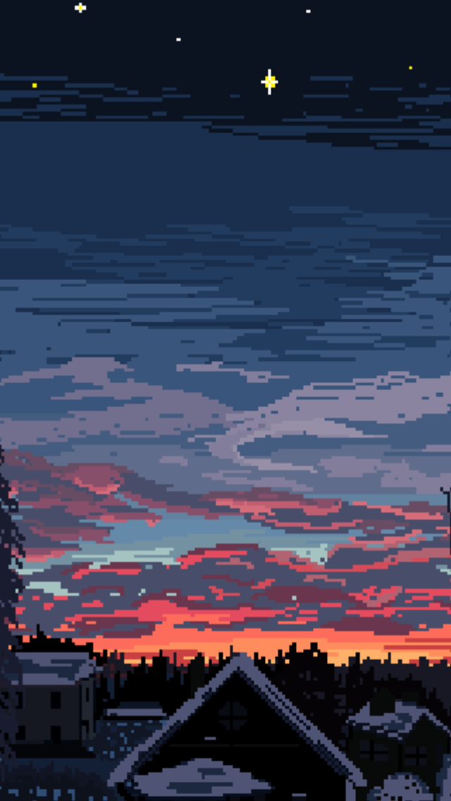 pixel phone wallpaper,sky,dusk,afterglow,atmosphere,cloud
