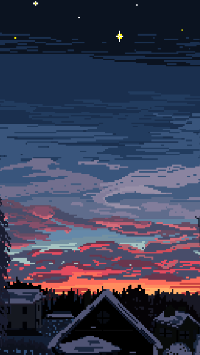 pixel handy wallpaper,himmel,dämmerung,nachglühen,atmosphäre,wolke