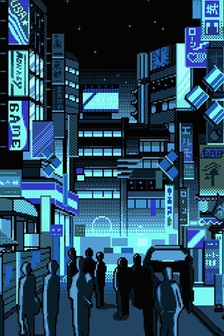 pixel handy wallpaper,metropolregion,stadt,die architektur,illustration,gebäude