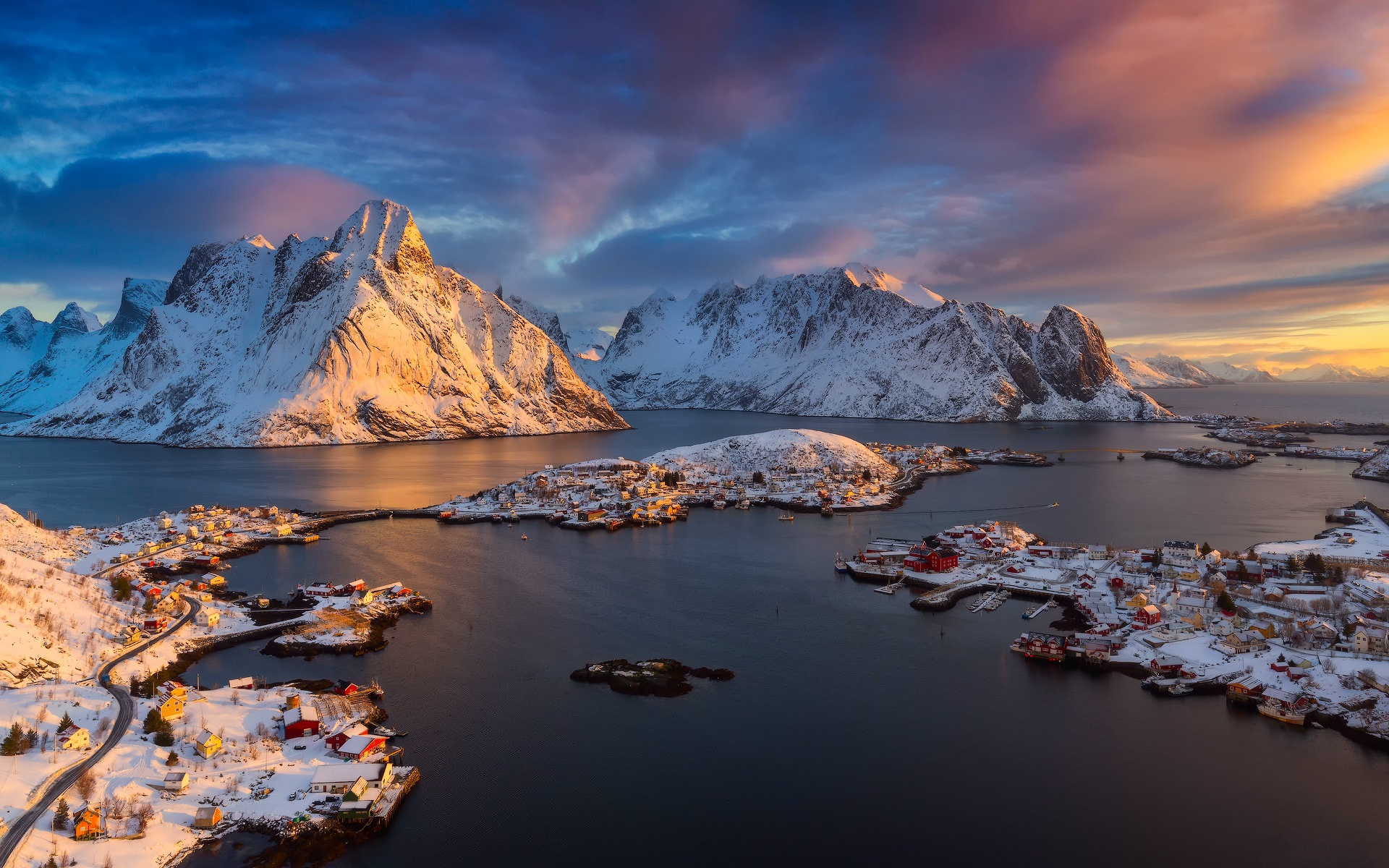 lofoten tapete,natürliche landschaft,natur,himmel,berg,gebirge