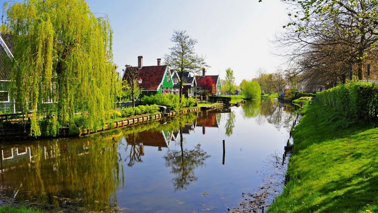 オランダの壁紙,水域,水路,運河,自然の風景,自然