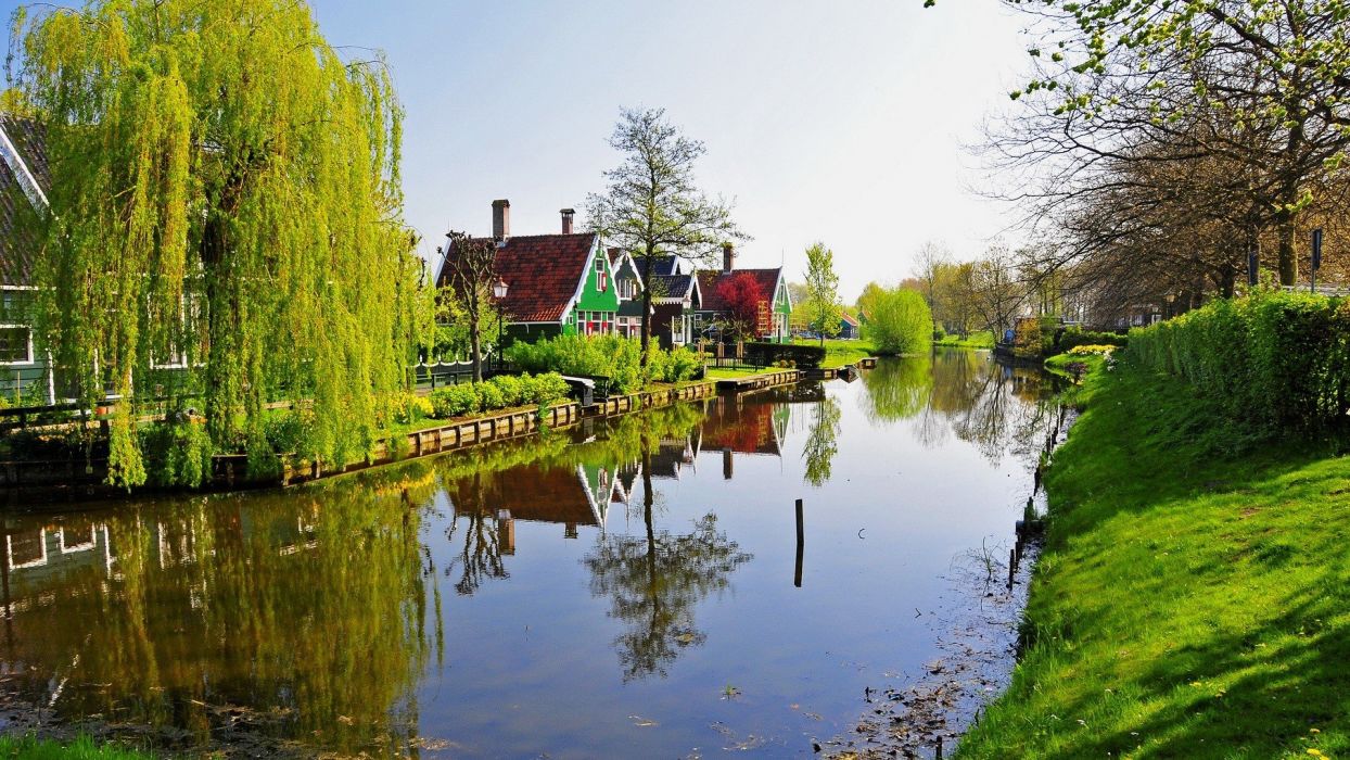 netherlands wallpaper,body of water,waterway,canal,natural landscape,nature