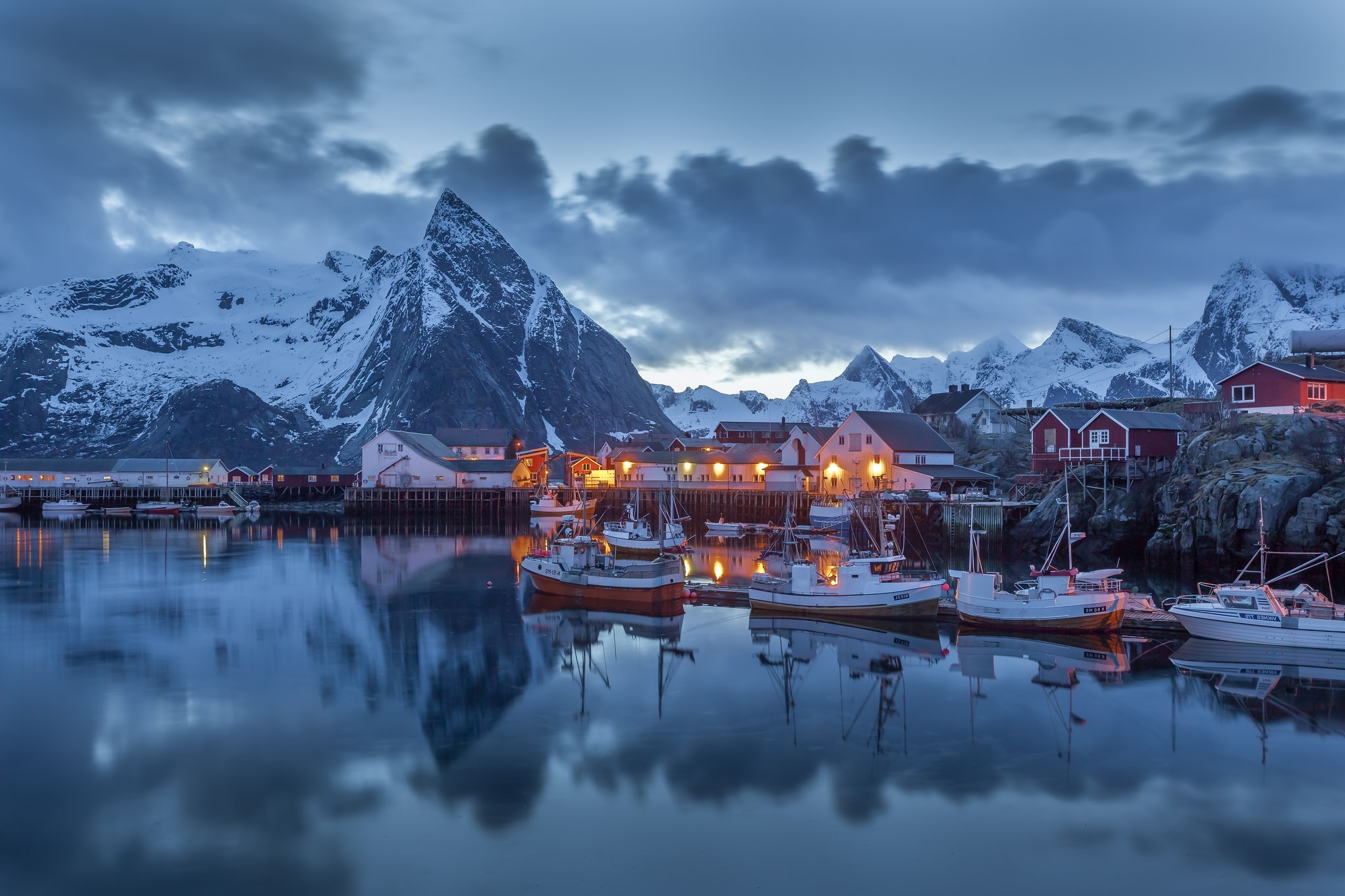 norwegian wallpaper,sky,nature,reflection,mountain,natural landscape