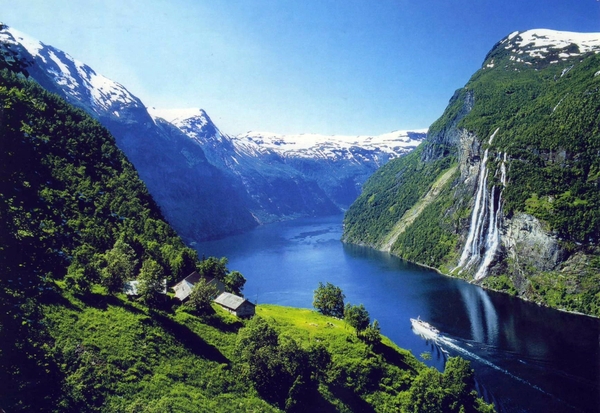 papel pintado noruego,paisaje natural,montaña,fiordo,naturaleza,recursos hídricos