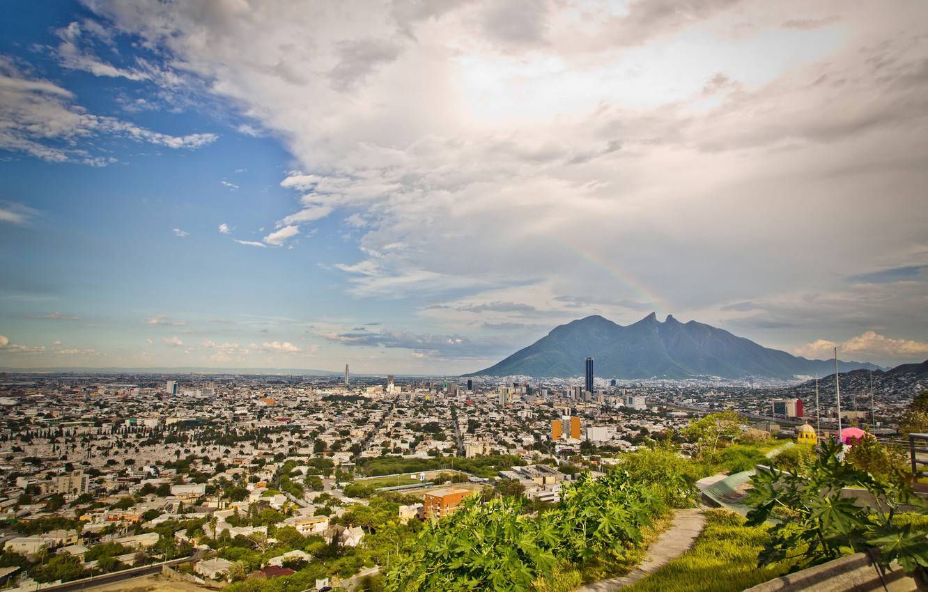 monterrey tapete,himmel,wolke,metropolregion,stadtgebiet,stadt