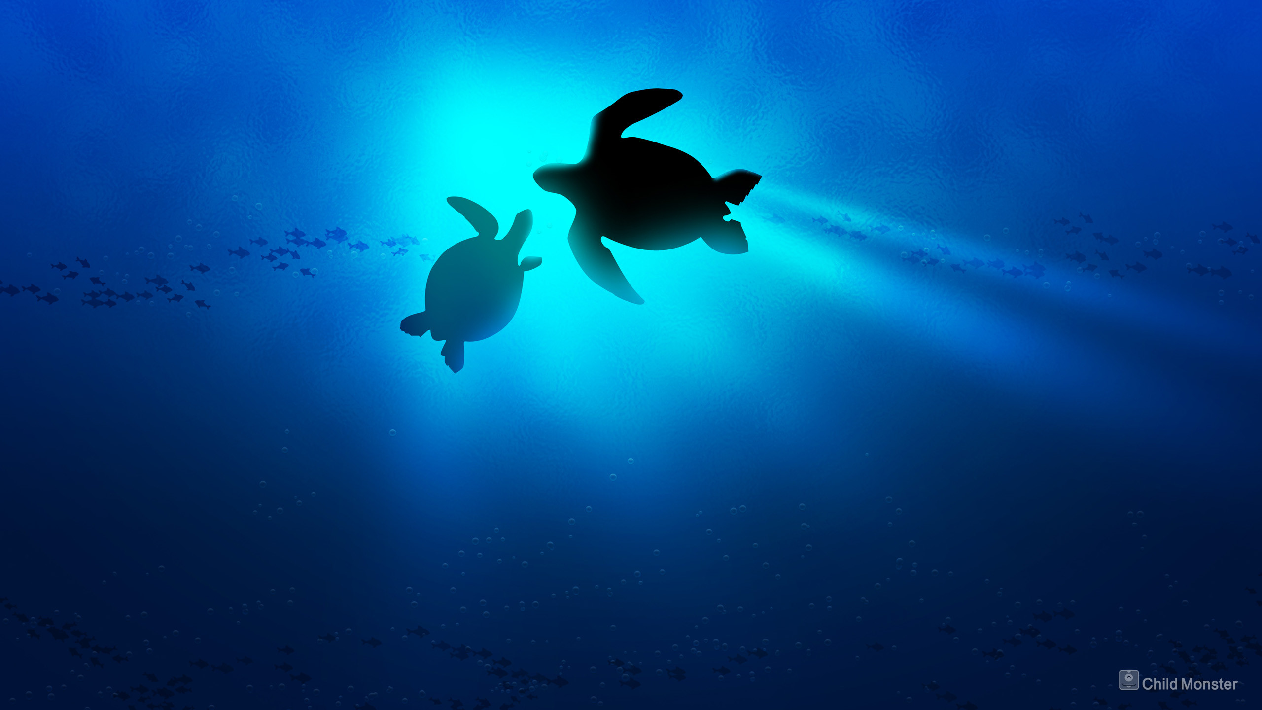 bebé tortuga marina fondo de pantalla,tortuga verde,tortuga marina,tortuga,agua,azul