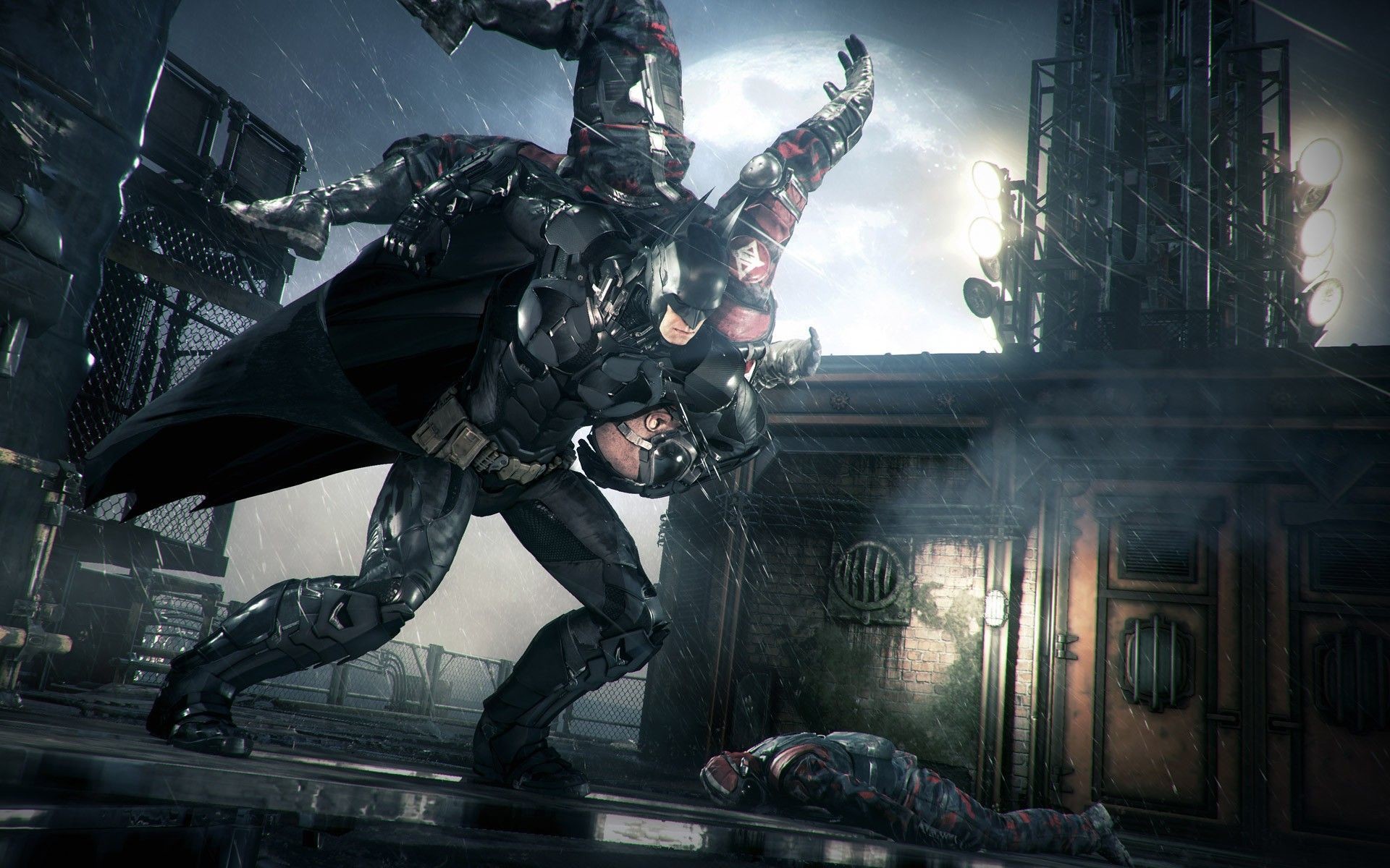 batman arkham knight hd wallpaper,action adventure game,pc game,fictional character,cg artwork,digital compositing