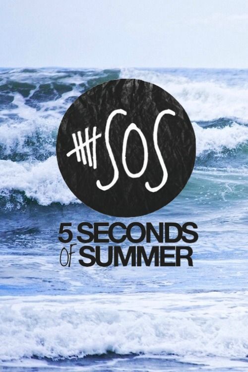 5sos iphoneの壁紙,海洋,波,テキスト,空,フォント