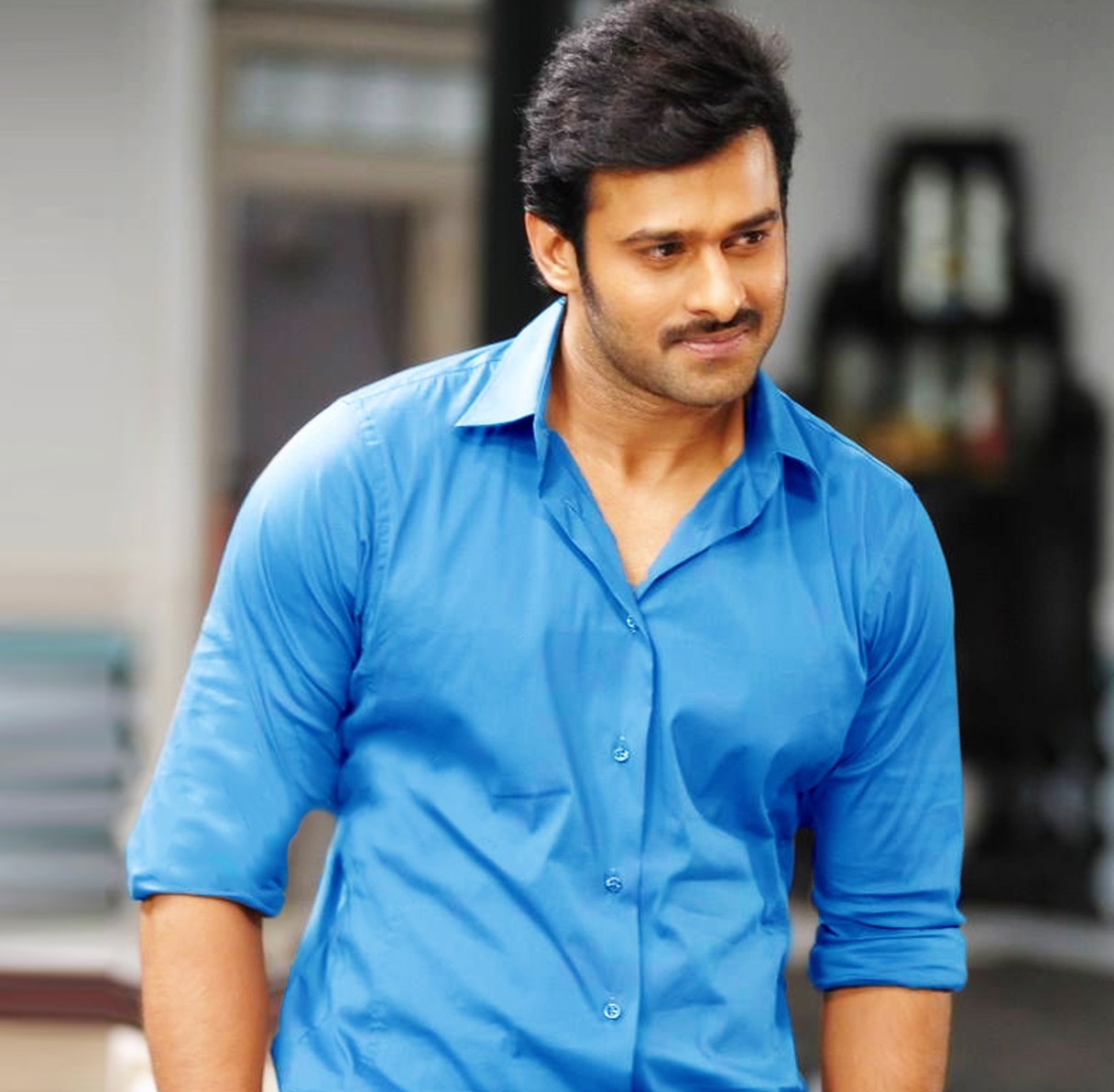prabhas new wallpapers,cool,sleeve,white collar worker,formal wear,electric blue