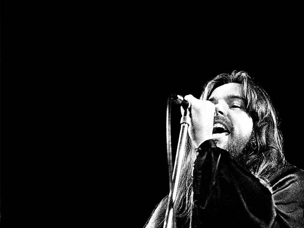 classic rock wallpaper,photograph,black,black and white,singing,performance