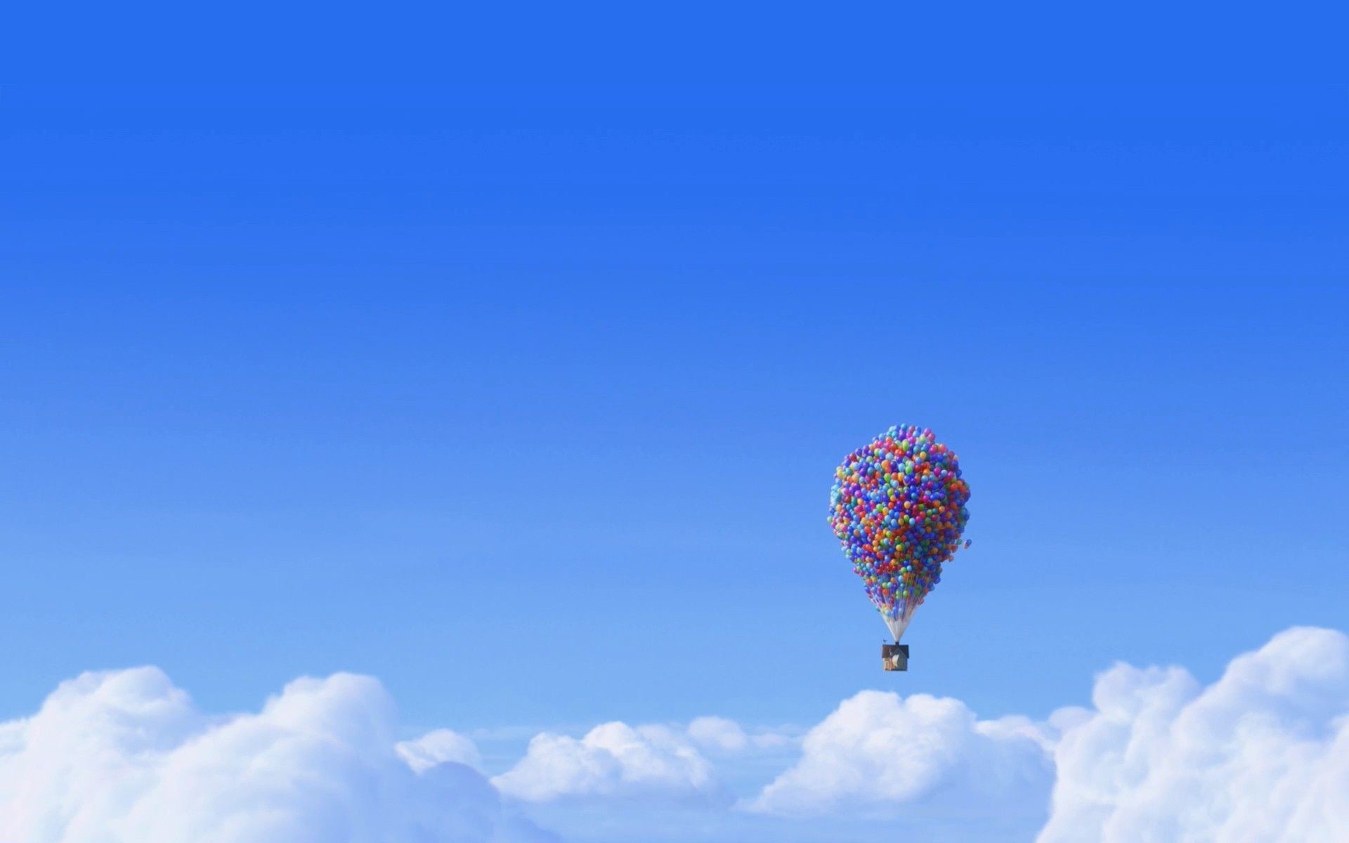 up wallpaper hd,sky,hot air ballooning,hot air balloon,blue,daytime