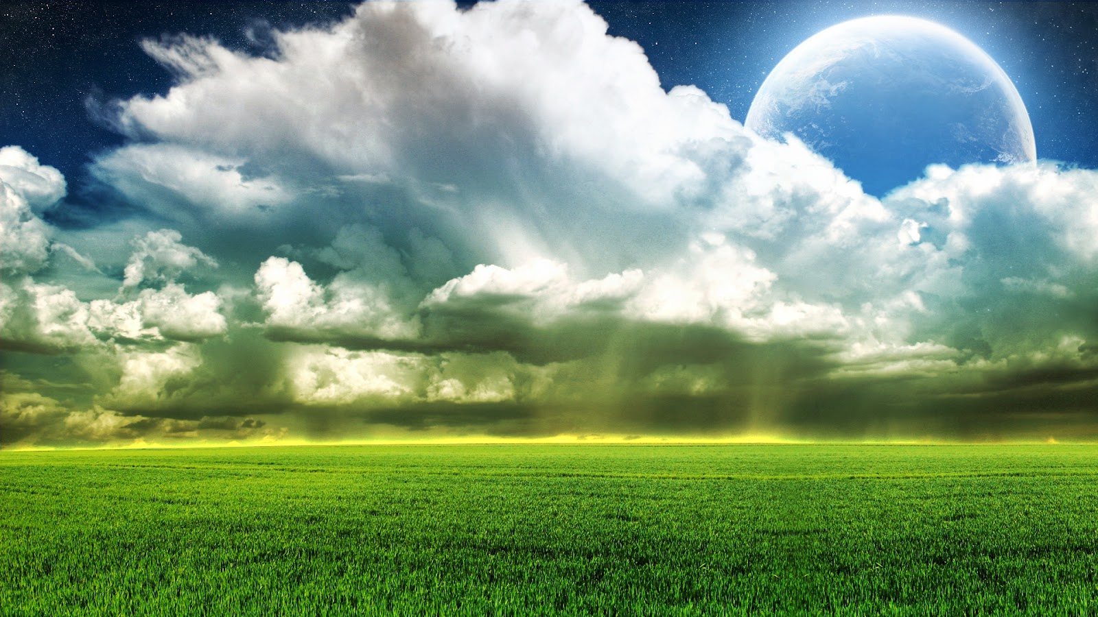 photoshop wallpaper hd,cielo,paesaggio naturale,nube,verde,natura