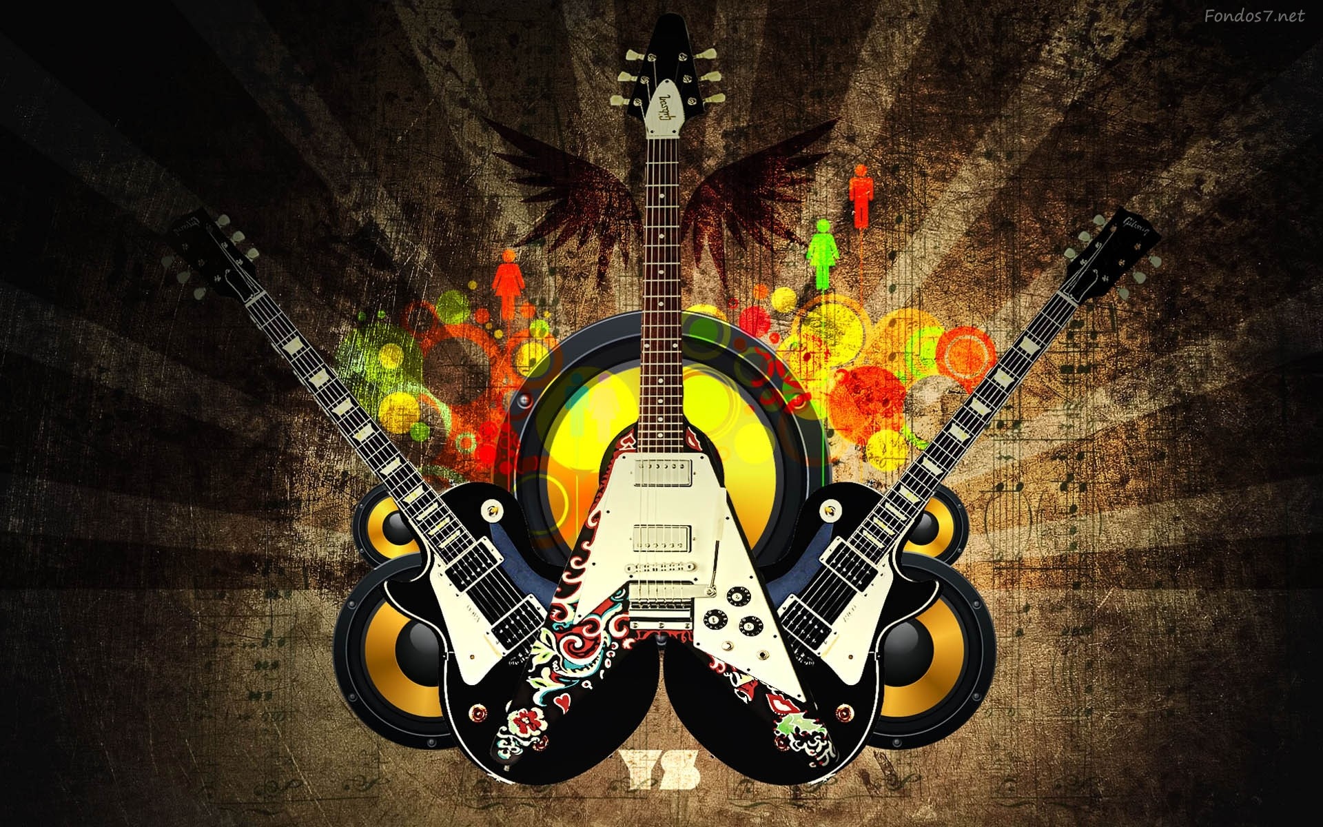 rock wallpaper für handy,gitarre,grafikdesign,gitarrist,elektrische gitarre,musik 