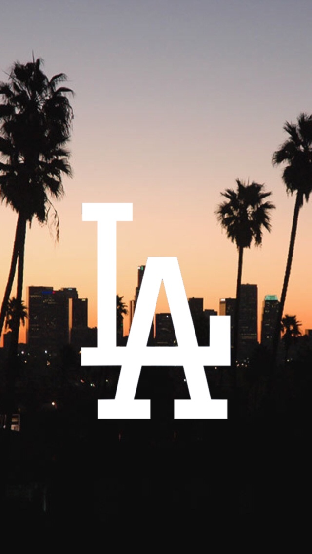 la dodgers iphone wallpaper,schriftart,palme,himmel,baum,text