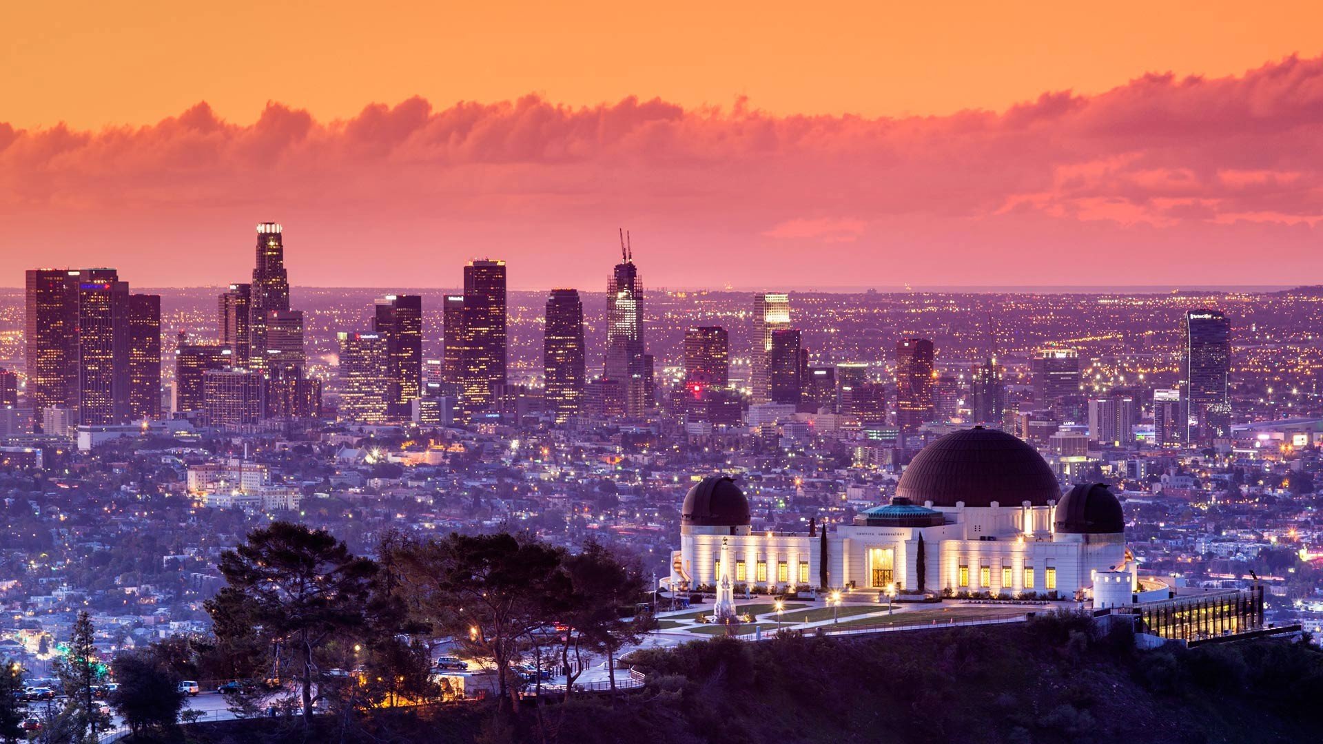 fond d'écran de bureau de los angeles,paysage urbain,ville,zone métropolitaine,horizon,ciel