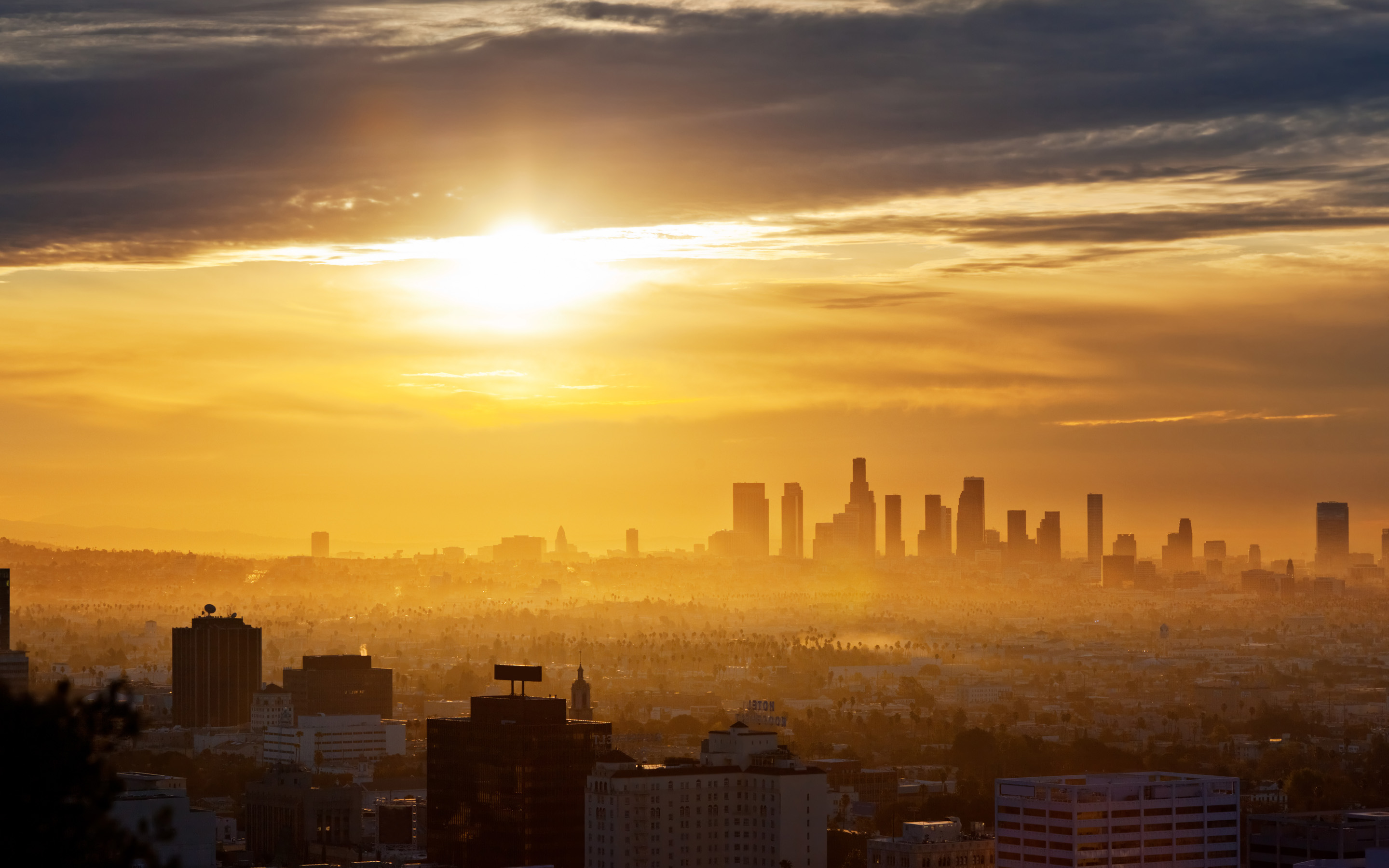 fond d'écran de bureau de los angeles,ciel,ville,paysage urbain,zone métropolitaine,zone urbaine