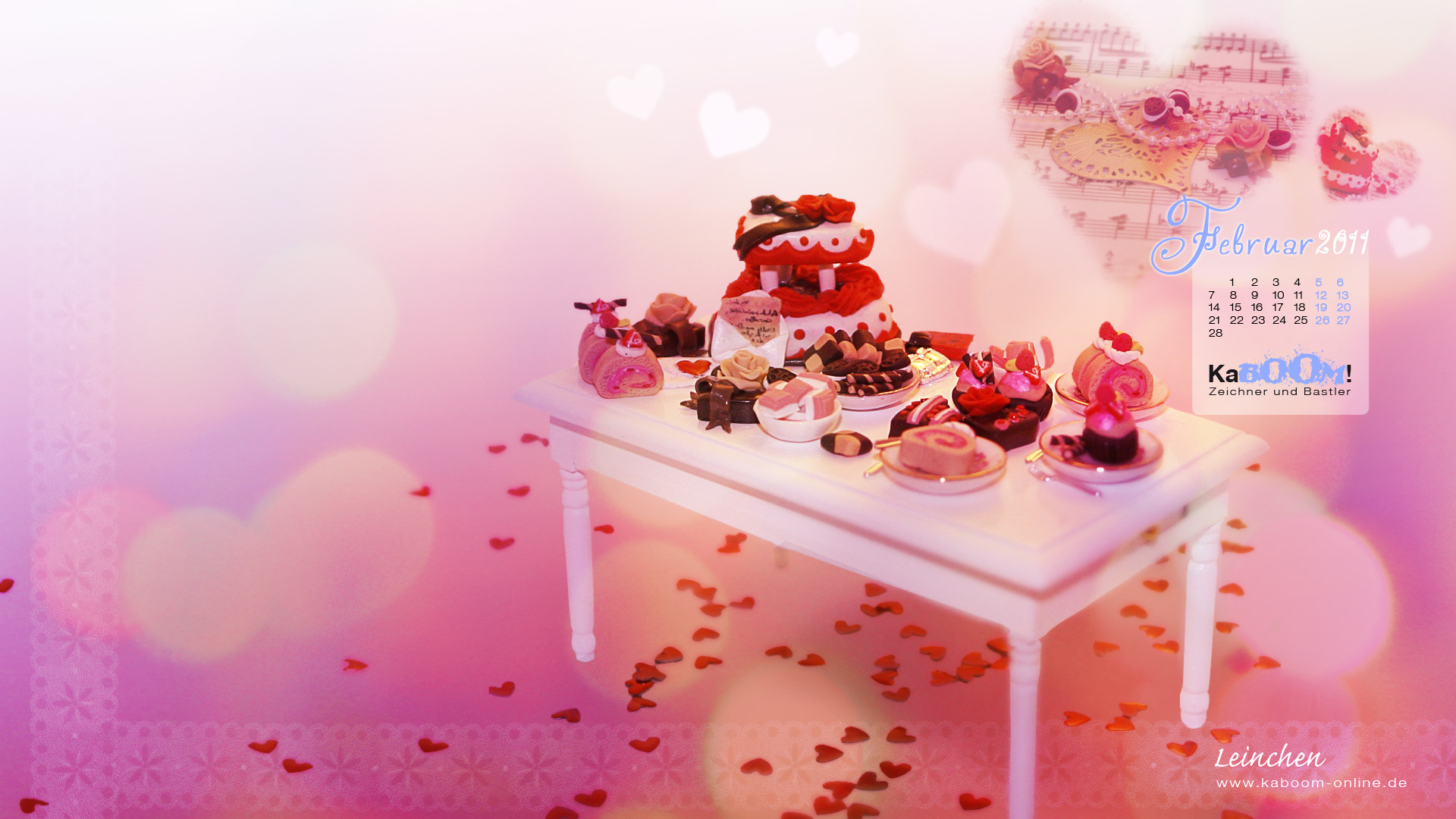Tapetenkalender Rosa Susse Essen Dessert 396801 Wallpaperuse