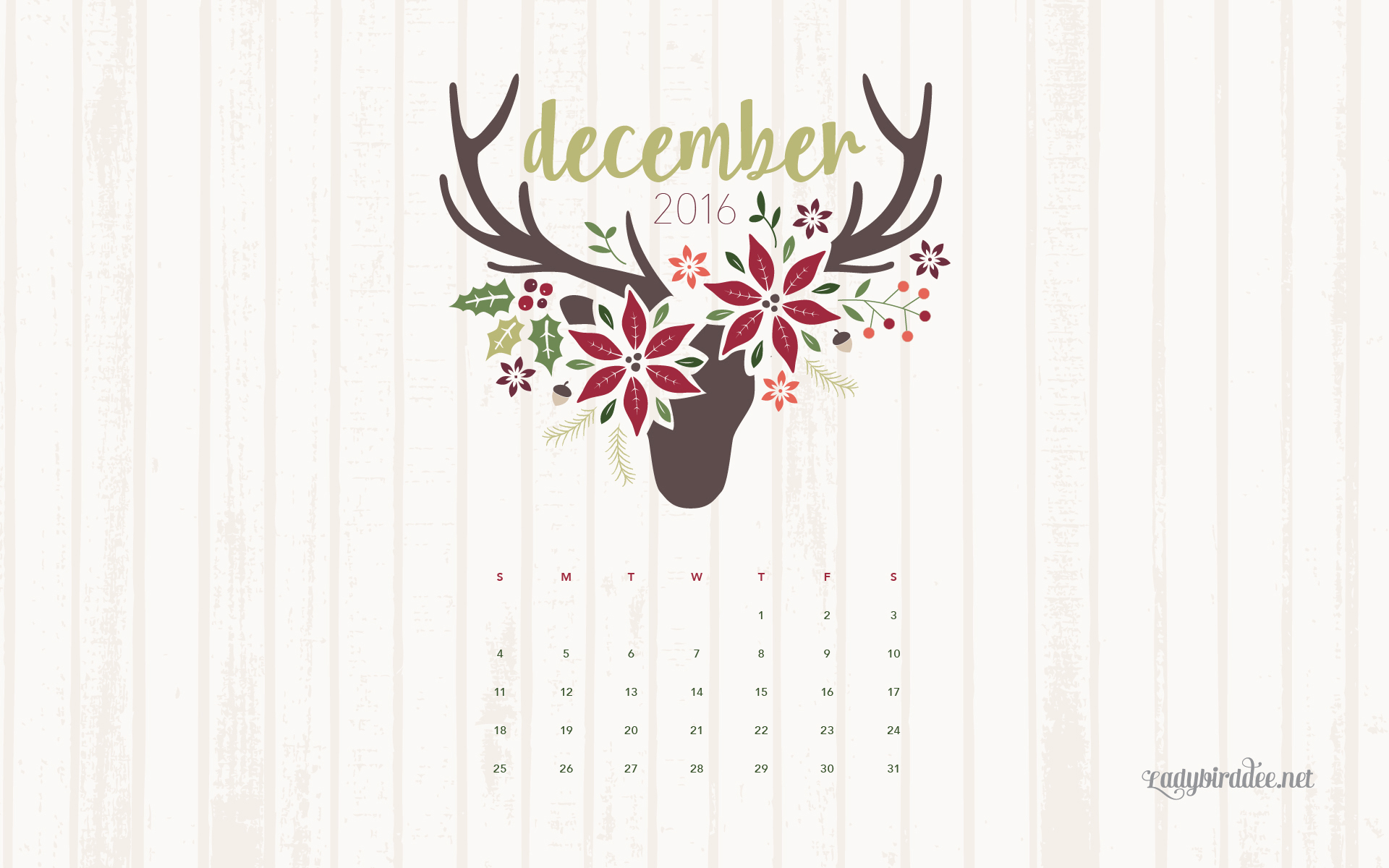 12 월 달력 벽지,본문,폰트,사슴,식물,그래픽 디자인