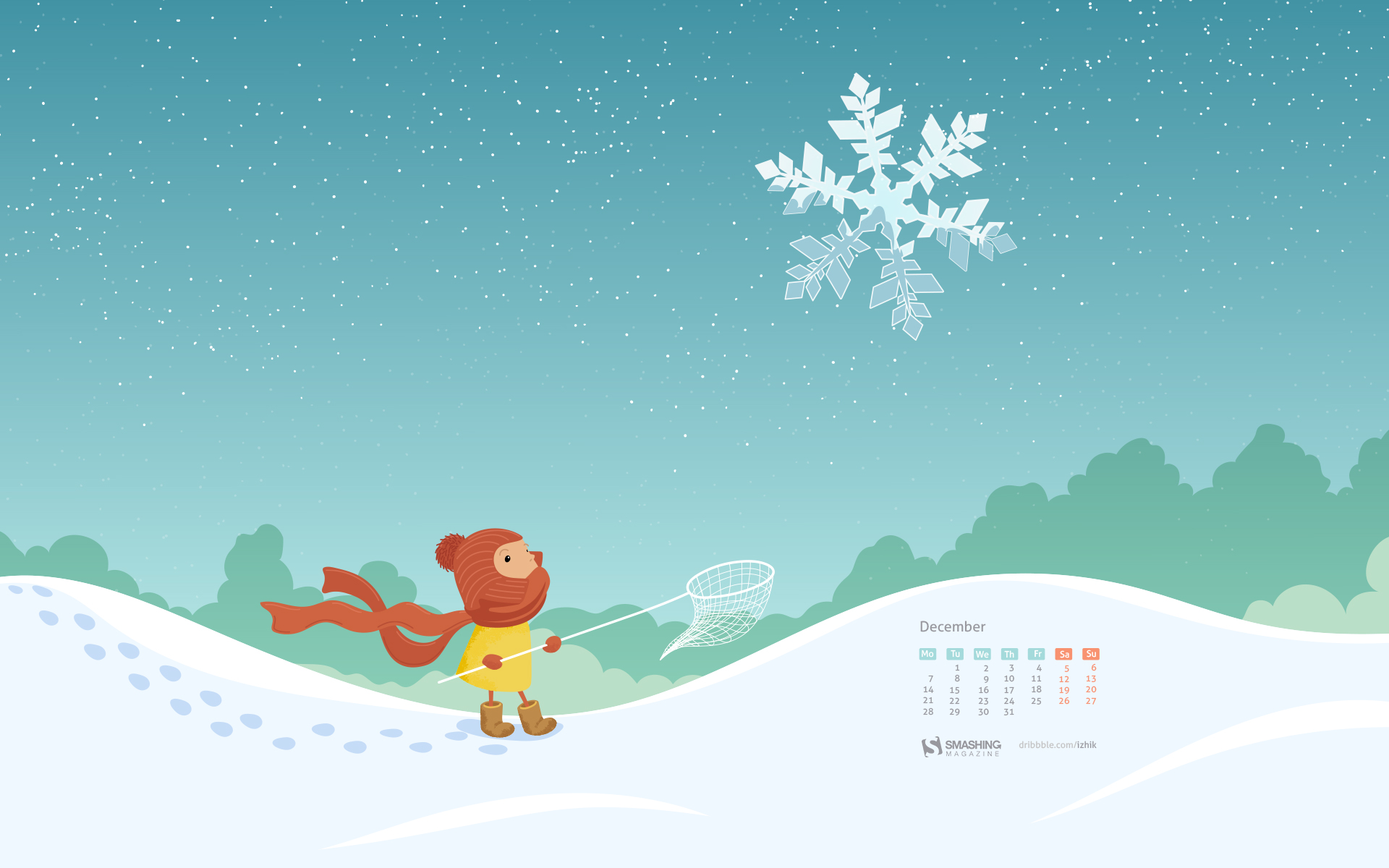 12月のカレンダーの壁紙,雪,図,空,漫画,冬