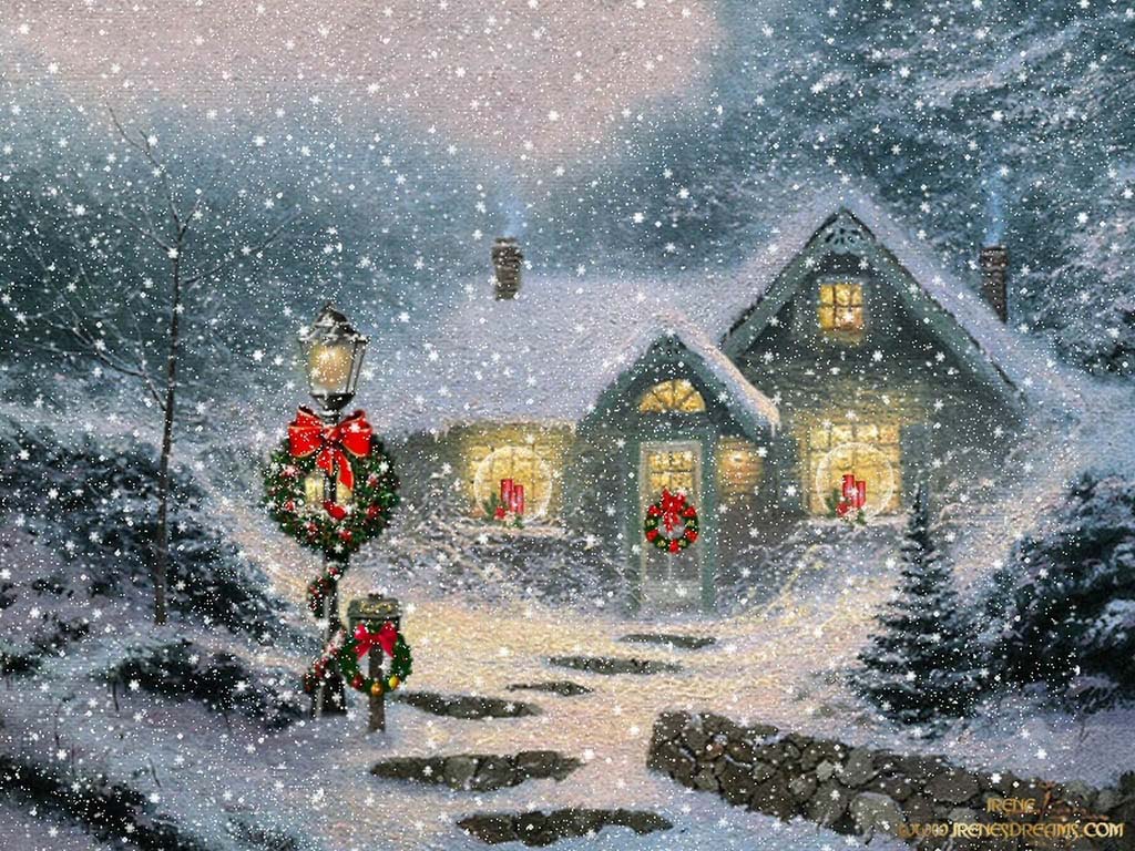 vintage christmas wallpaper,winter storm,illustration,frost,winter,christmas eve