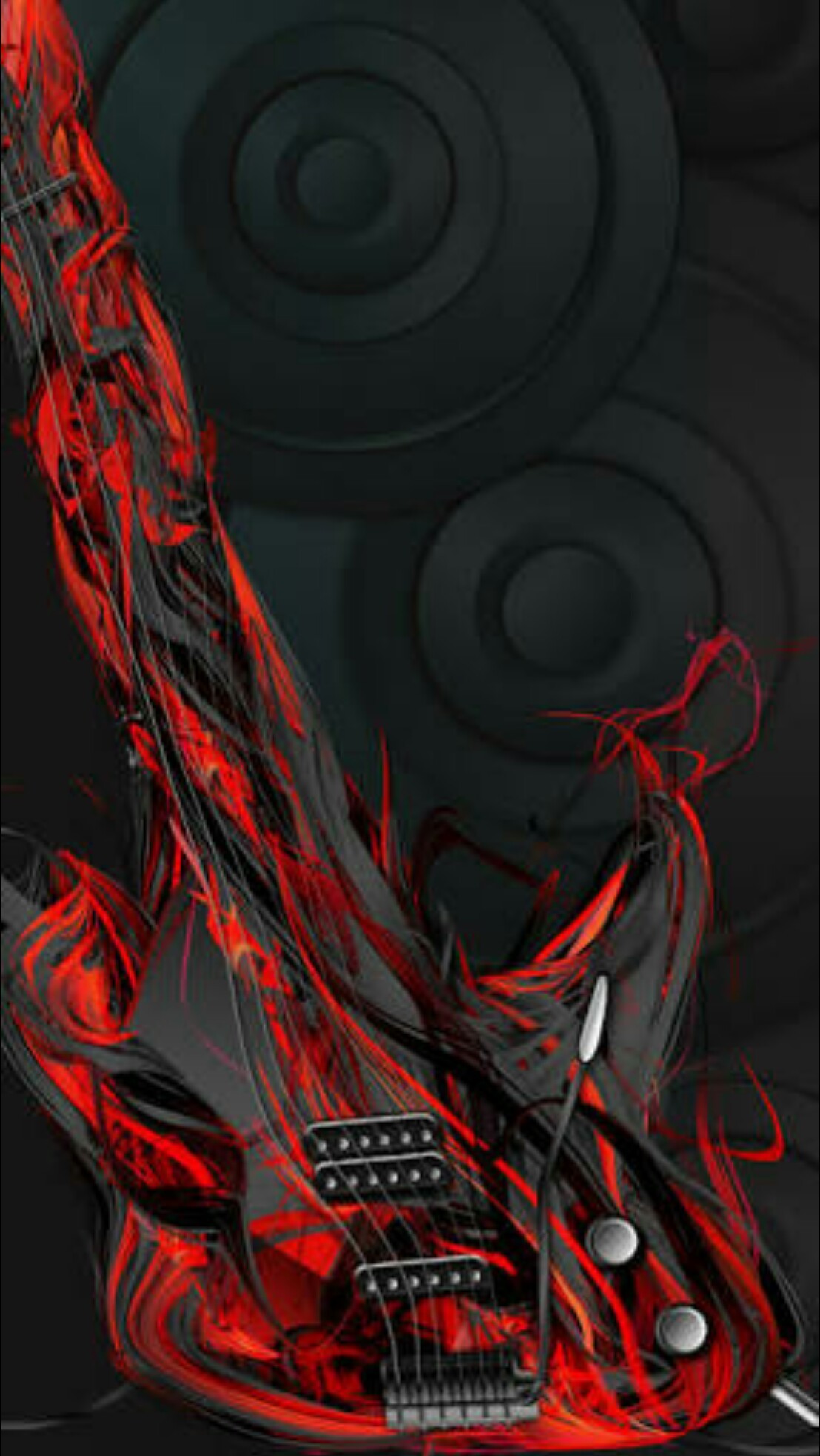 rock wallpaper iphone,red,fictional character,illustration,graphic design,cg artwork