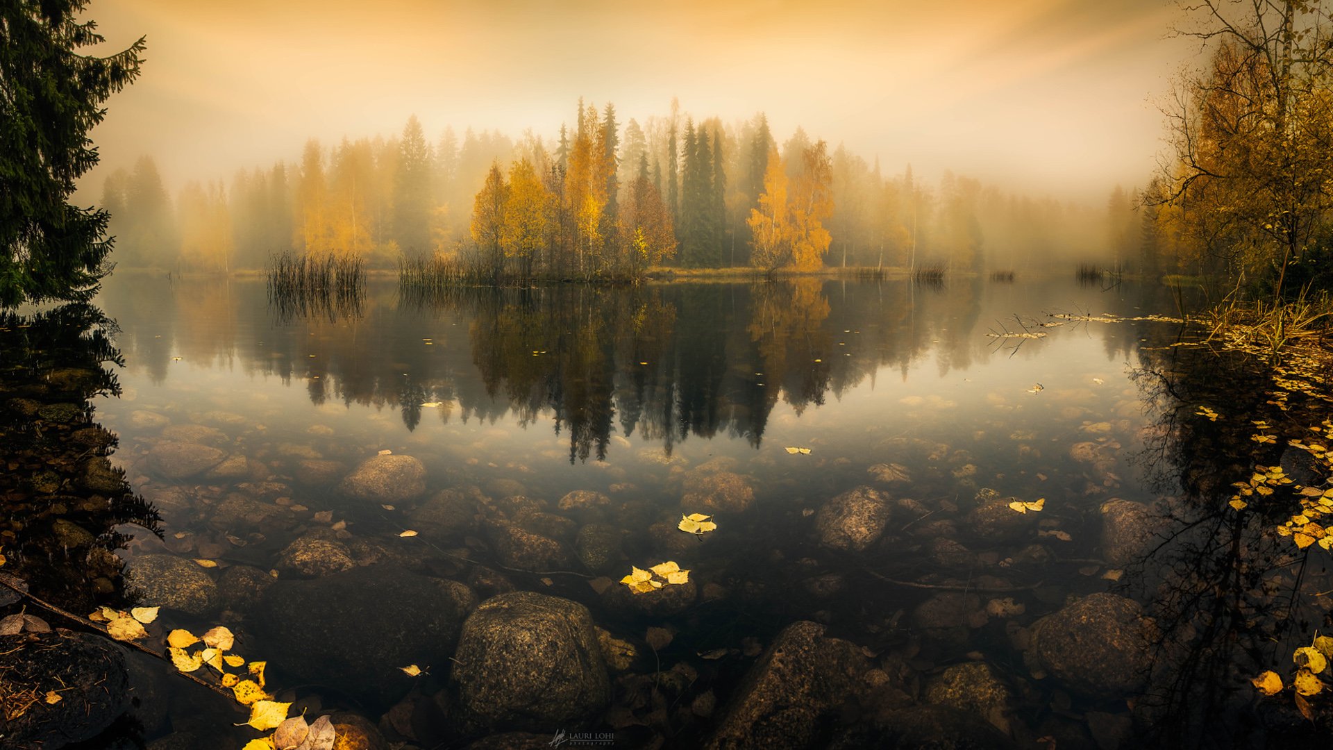 fondo de pantalla de finlandia,reflexión,paisaje natural,naturaleza,agua,cielo