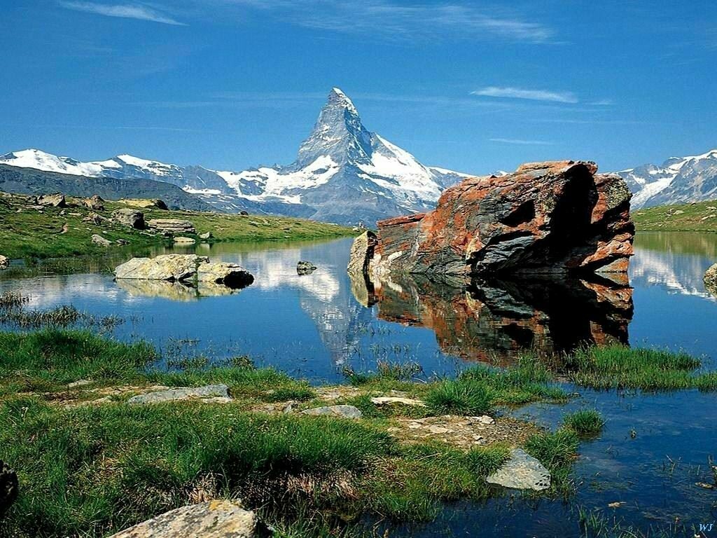 alpentapete,natürliche landschaft,berg,natur,tarn,betrachtung