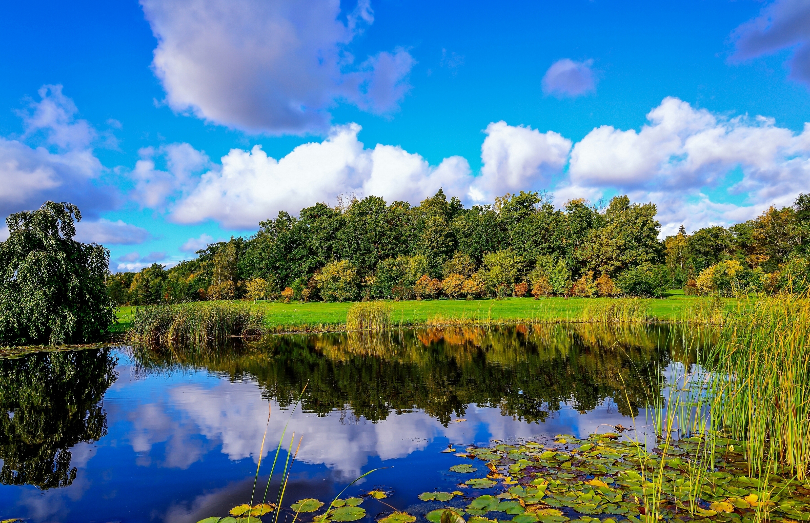 finland wallpaper,natural landscape,nature,reflection,sky,water