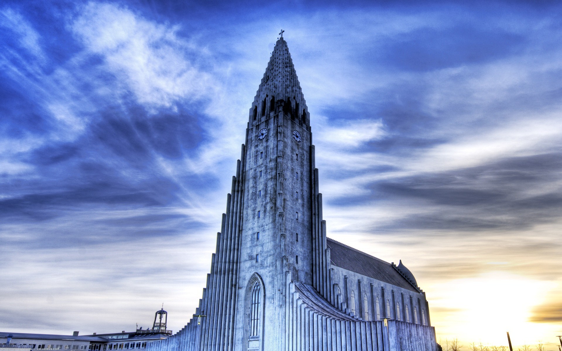 reykjavik tapete,himmel,die architektur,turm,kirchturm,wolke