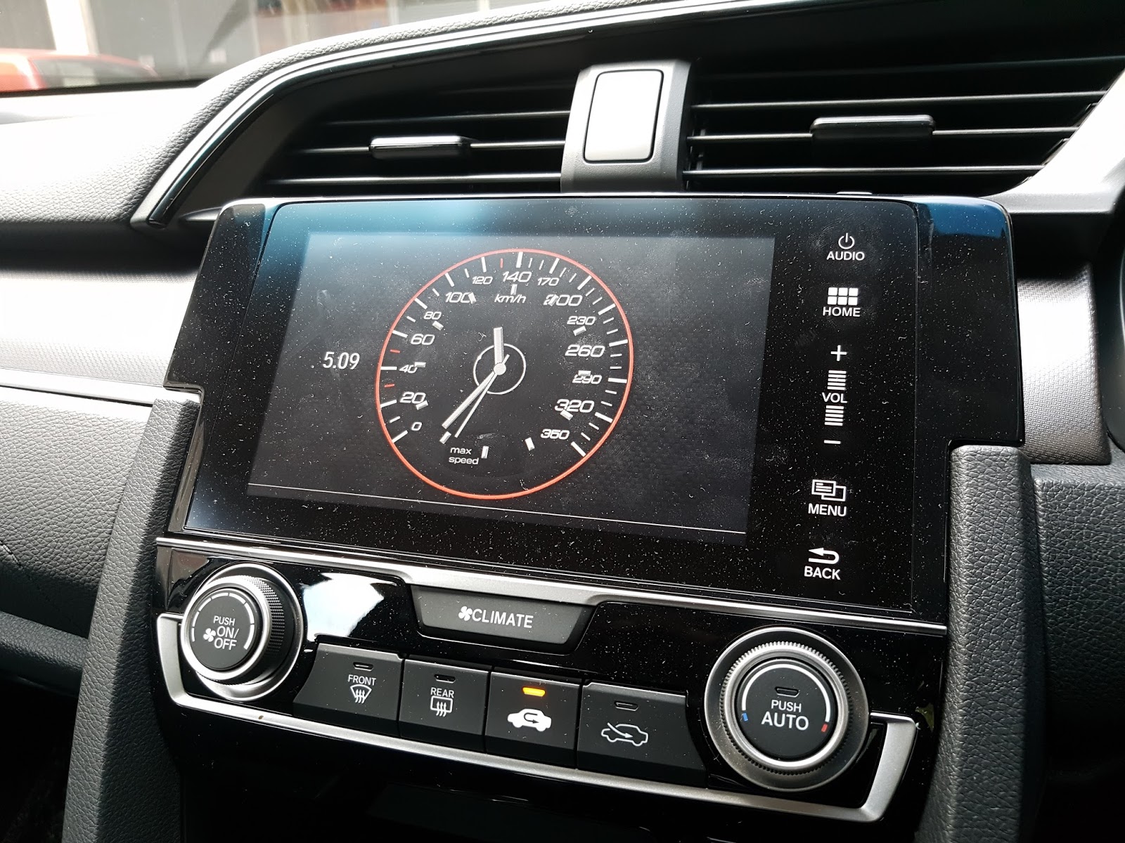 honda clock wallpaper,land vehicle,car,vehicle,center console,personal luxury car