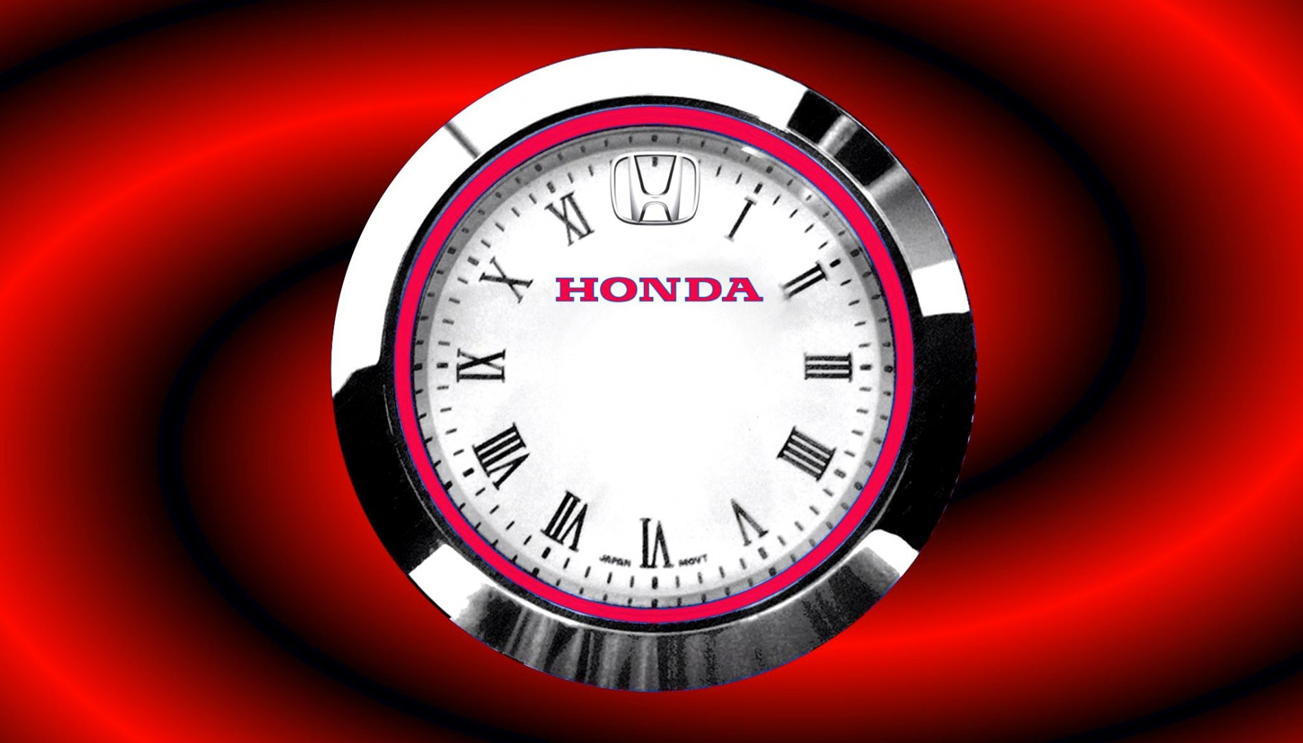 honda clock wallpaper,red,circle,gauge,clock,measuring instrument