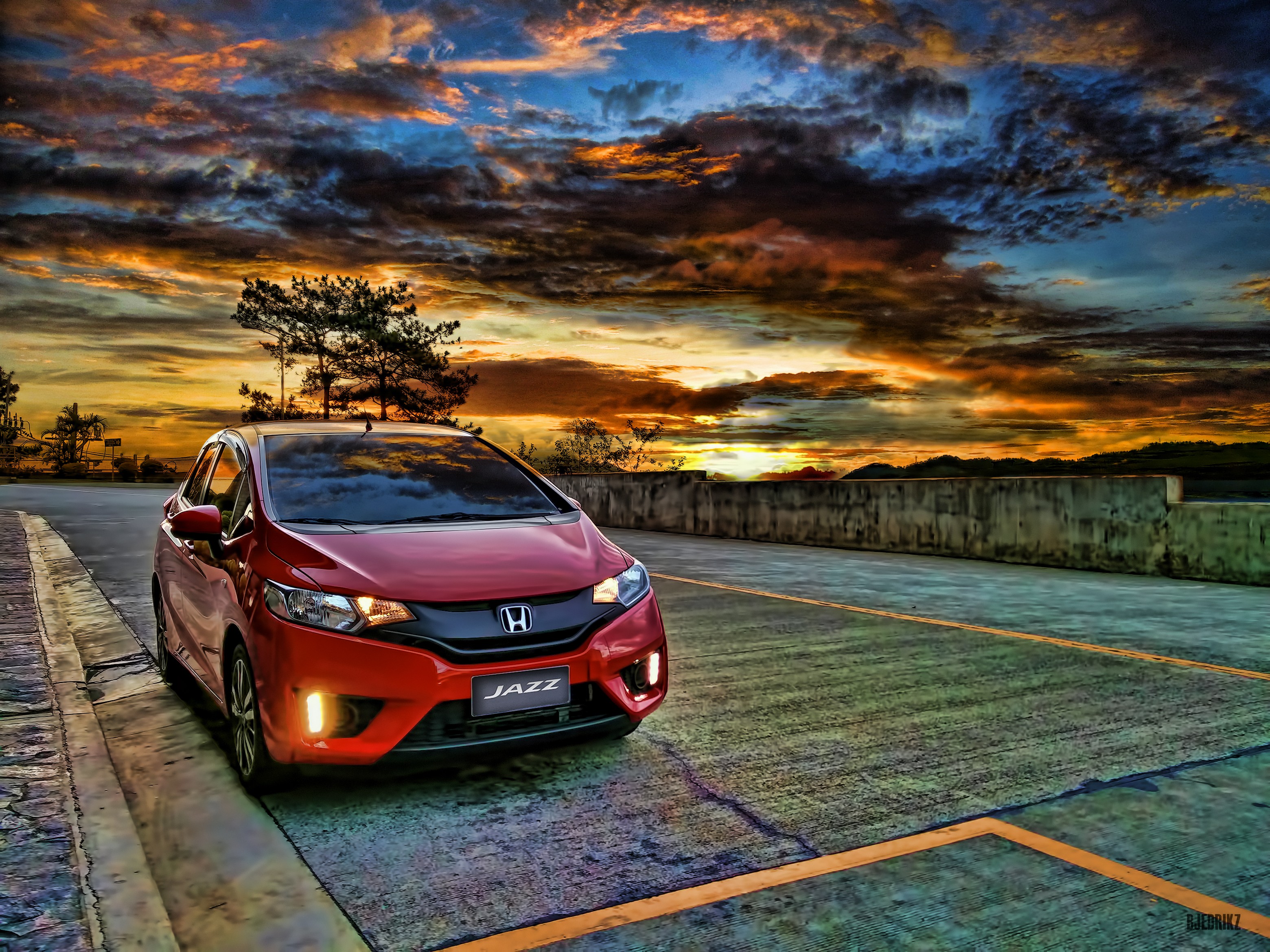 honda jazz wallpaper,land vehicle,vehicle,car,honda,hatchback