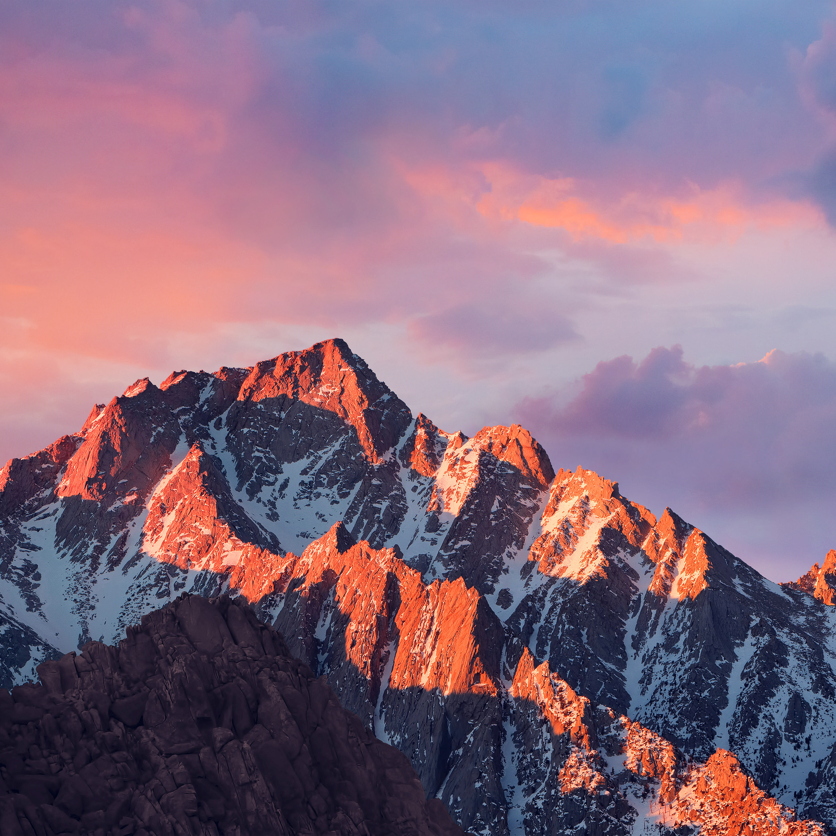 apple sierra wallpaper,mountainous landforms,mountain,sky,mountain range,nature