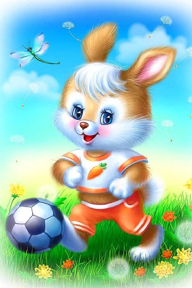hd wallpaper download for mobile,cartoon,animated cartoon,easter egg,easter bunny,illustration