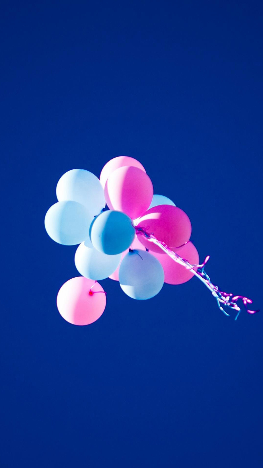 wallpaper hd download für android handy,blau,ballon,rosa,himmel,partyversorgung