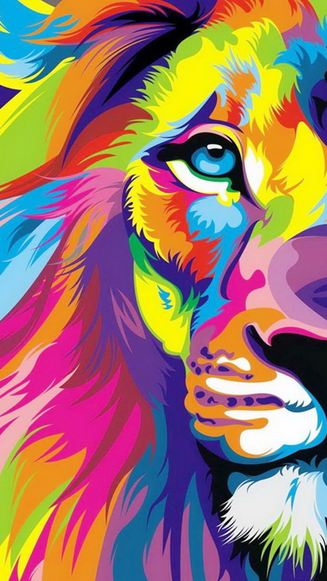 hd wallpapers for mobile phones,illustration,painting,modern art,lion,art