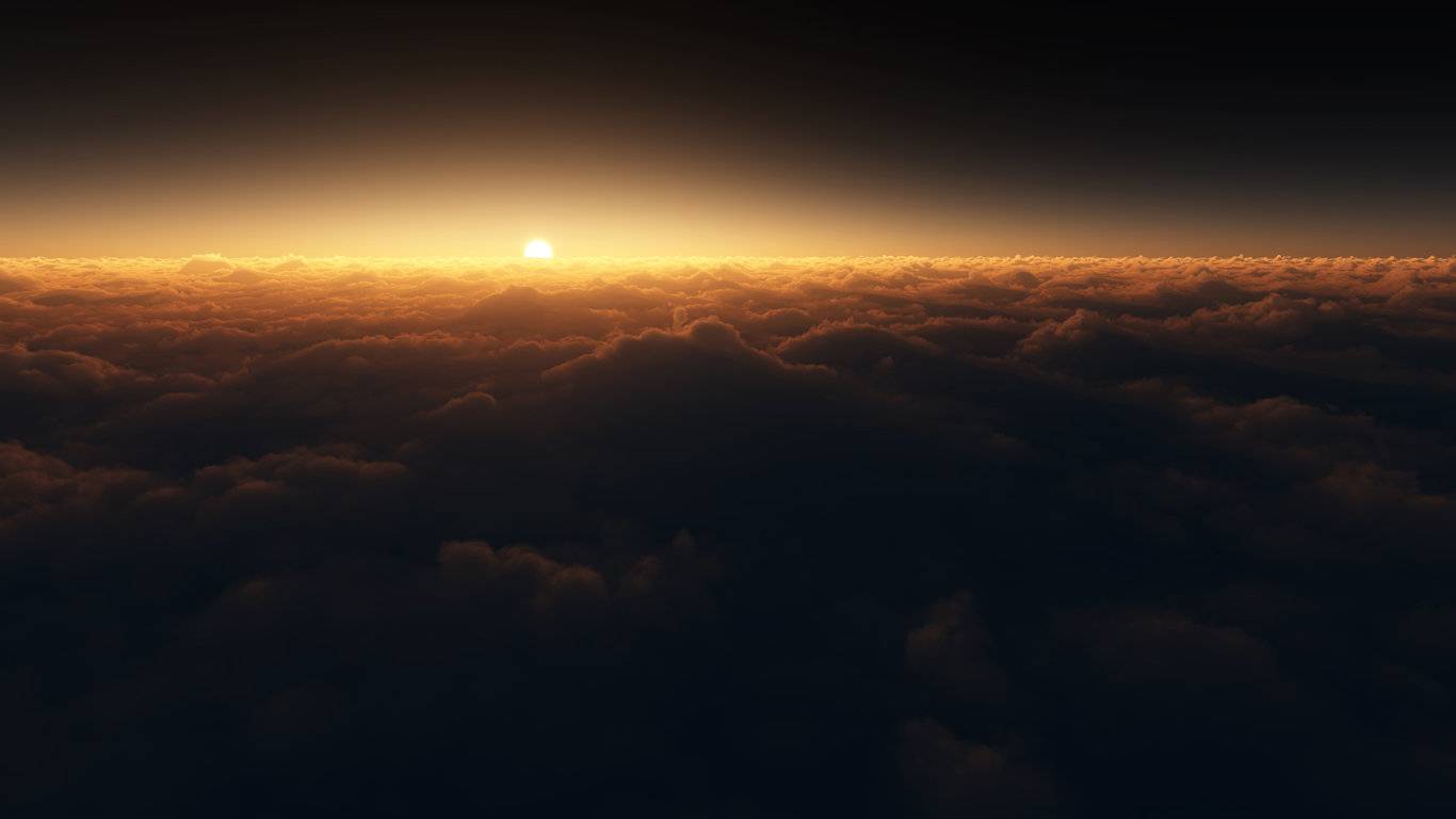 1366x768 wallpaper,sky,cloud,horizon,atmosphere,atmospheric phenomenon