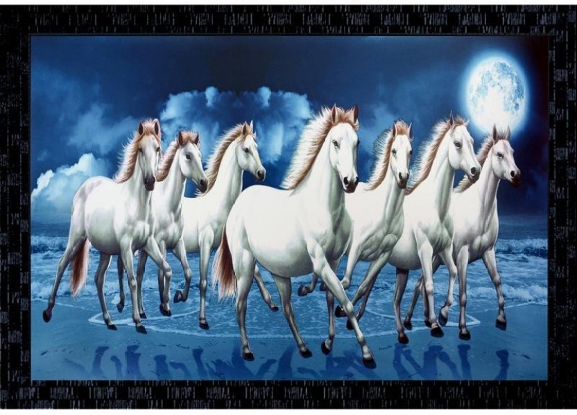 7 Running Horses Wallpaper Hd Vastu 7 Horse Images Hd Download