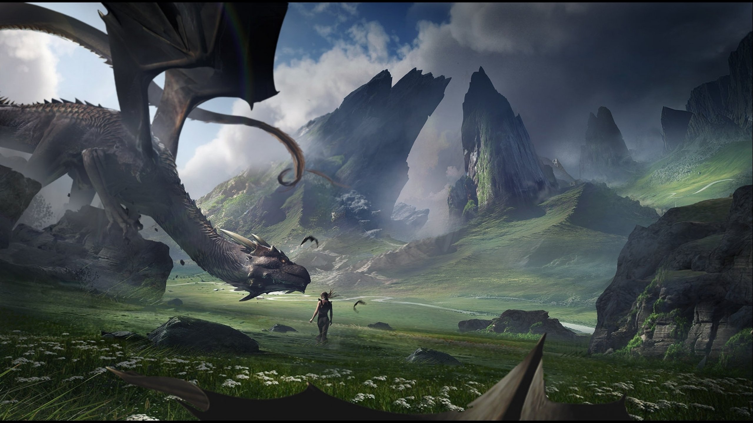 2560x1440 Wallpaper action Adventure Game pc Game natural Landscape cg 
