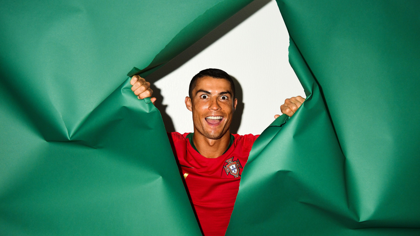 fondo de pantalla de ronaldo,verde,rojo,cabeza,divertido,sonrisa