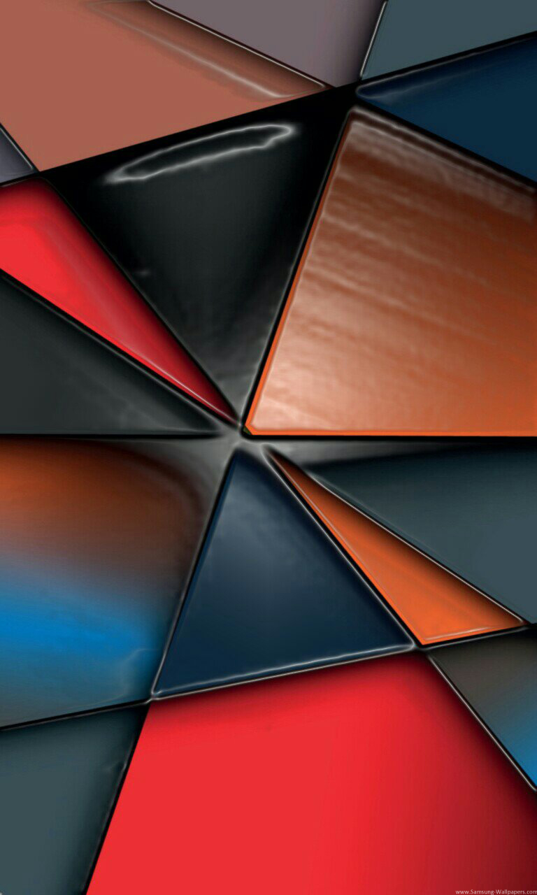 720x1280の壁紙,青い,オレンジ,赤,ライン,三角形